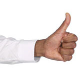 Hand giving a thumbs-up