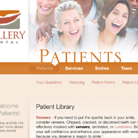 Website for Gallery Dental Duluth