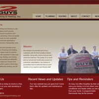 Website homepage thumbnail for 2 Guys Plumbing & Heating