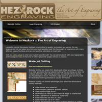 Website thumbnail for Hezrock Engraving